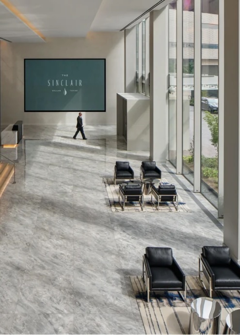 Commercial office lobby security